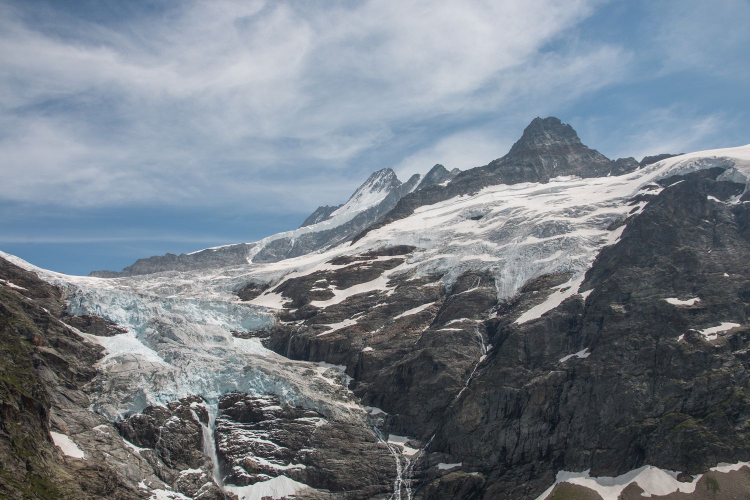 Upper Grindelwald Glacier and Schreckhorn (FAU/Christian Sommer)