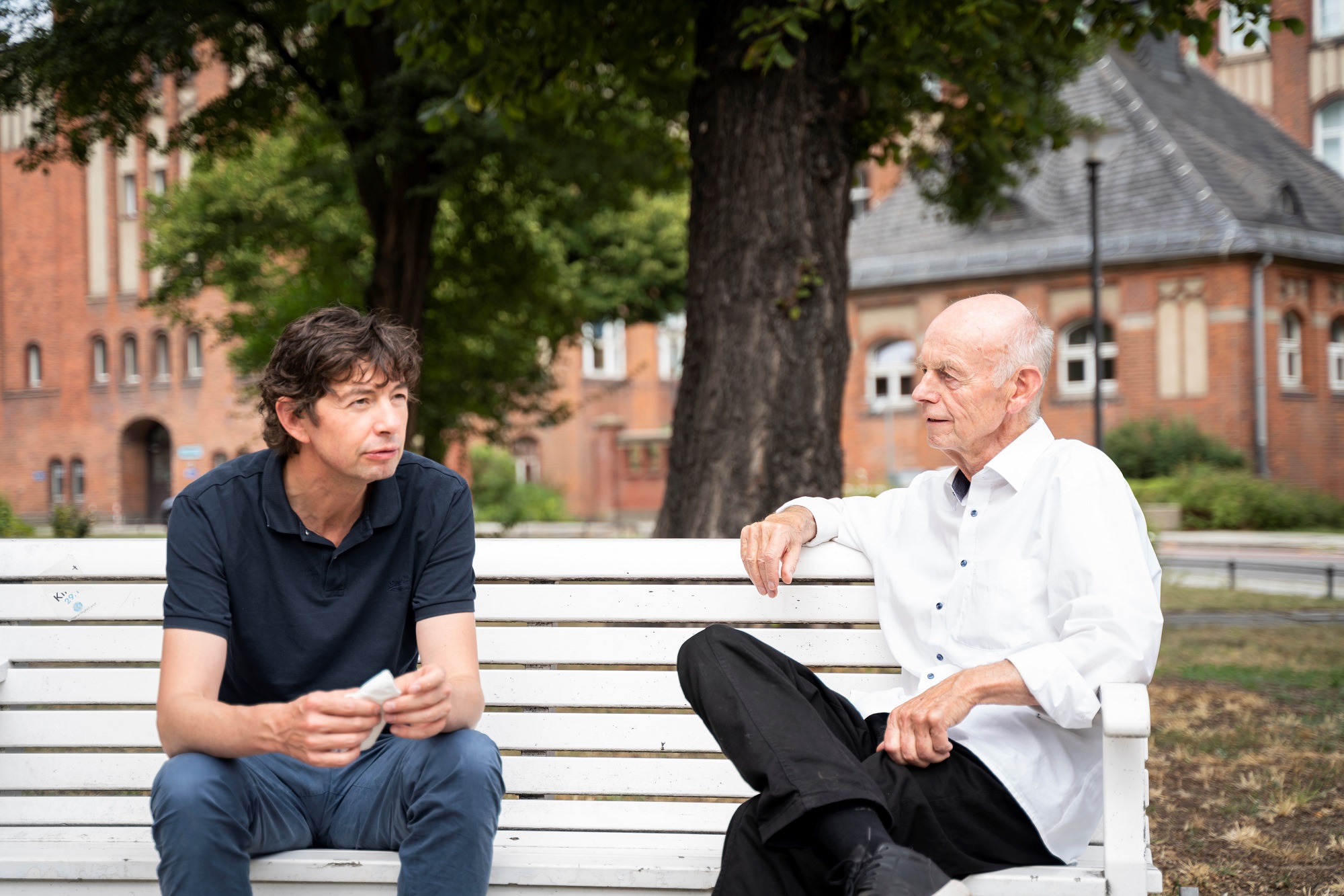 Detlev Ganten (right) and Christian Drosten (left) (Source: World Health Summit/S. Kugler)