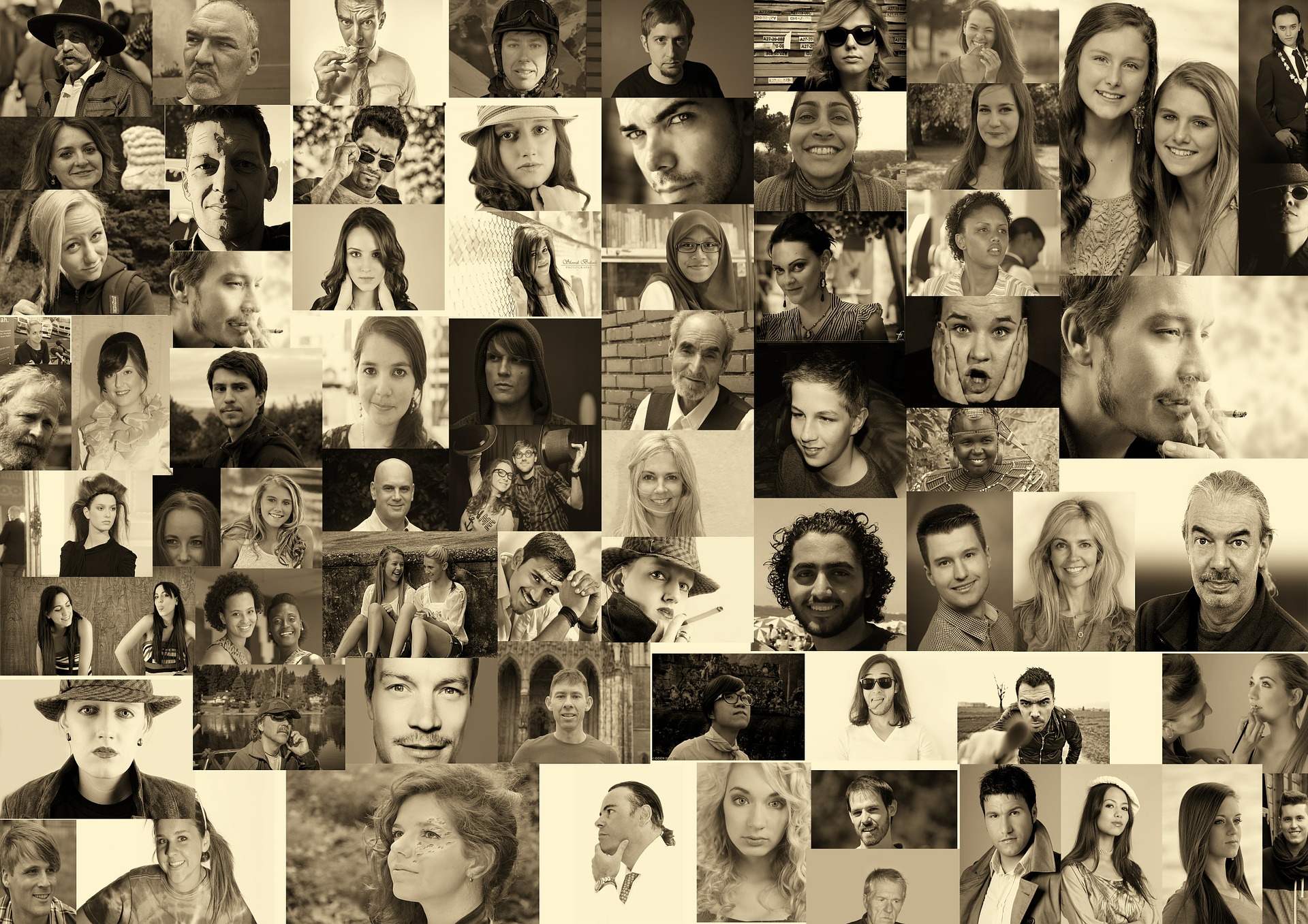 World faces (Gerd Altmann from Pixabay)